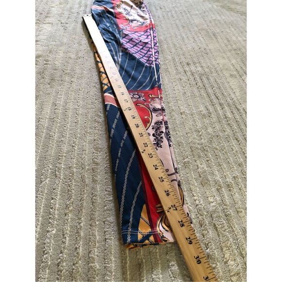 Her Bottari Women Multi Print High Rise Colorful Legging SZ S - Picture 10 of 11